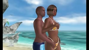 Sometimes Sex on the Beach is more than just the name of a drink, as you can see from this PinkVisualGames.com user-created scene.
