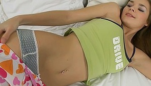 Justine is not virtuous at all like her namesake from Marquis de Sade's novel of the same name. She likes anal sex and fingering toying of her tiny poop chute as well as masturbation of clit. This slim teen wit long hair is unlimitedly lecherous and extre