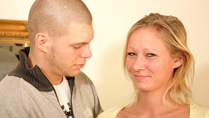 Naughty housewife sucking and fucking