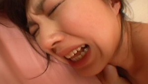 Hot young Japanese girl Kao gets her tight young hairy pussy fucked after she gets both holes fingered and played with.